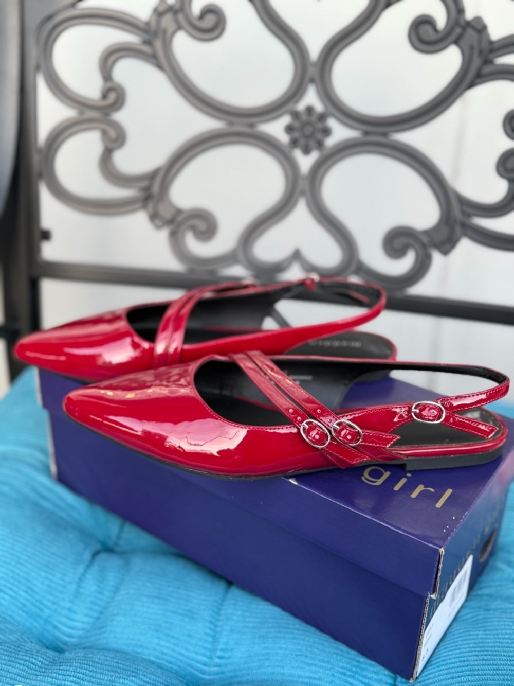 Steve Madden Red Ballet flats, red, straps - Picture 5 of 6
